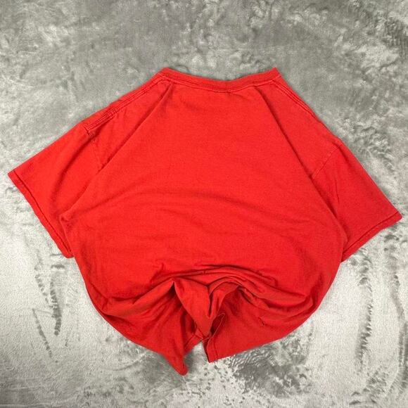 Vintage Y2K Chuck Norris “Give Blood or Need it” Red & Black Graphic T-shirt L - Picture 2 of 7